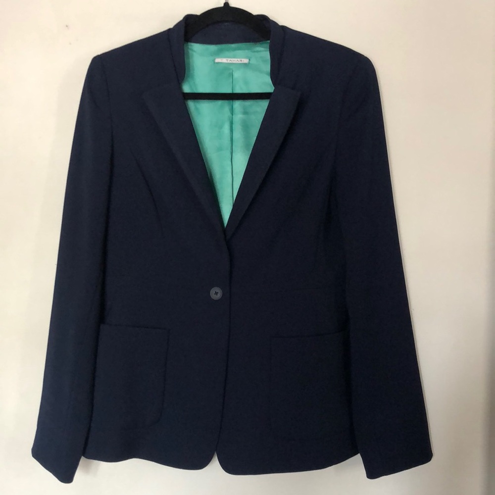 Navy Blue Tahari Blazer Size 8/10